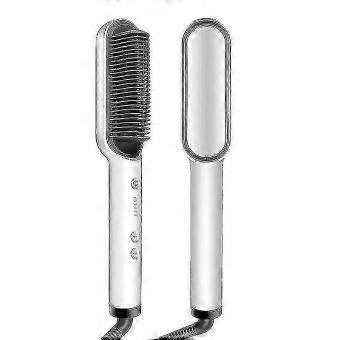 Electric Hair Brush 2 In 1 (straightener And Curler)-bj