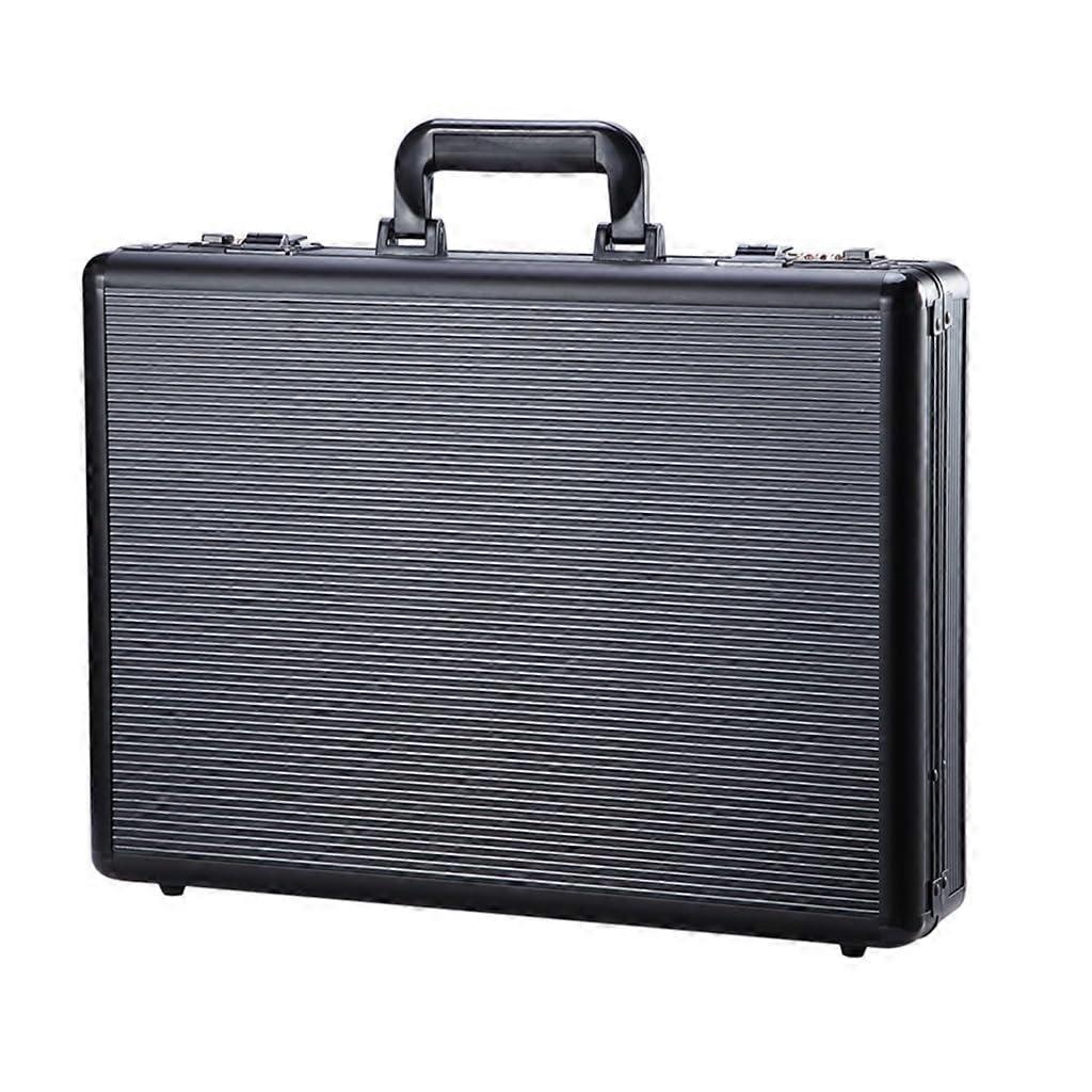 Aluminum Locking Briefcase with Combination Lock, Hard Shell for Documents and File Storage