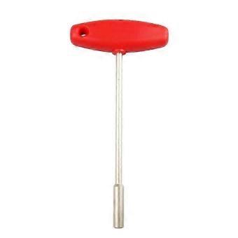 R10 Bike Concealed Spoke Wrench Spanner T Shape Sleeve Wire Adjust Spoke Tool (Hexagonal Hole 5.5mm)