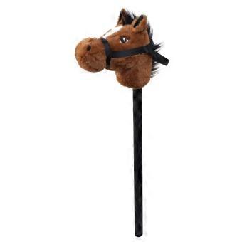 KREA Käpphäst för fantasilek, 75 cm, mörkbrun