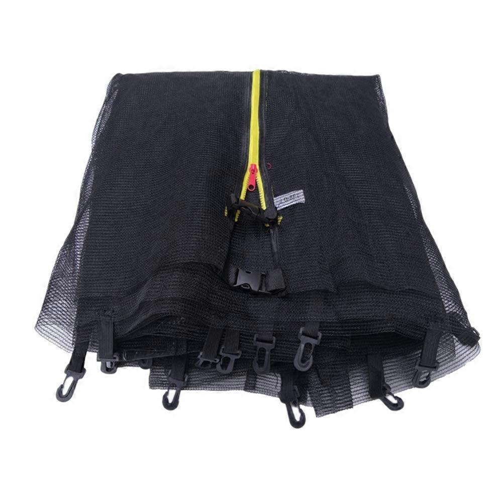 Replacement Trampoline Safety Net 8ft with Zip Entry, Compatible with Most Trampolines