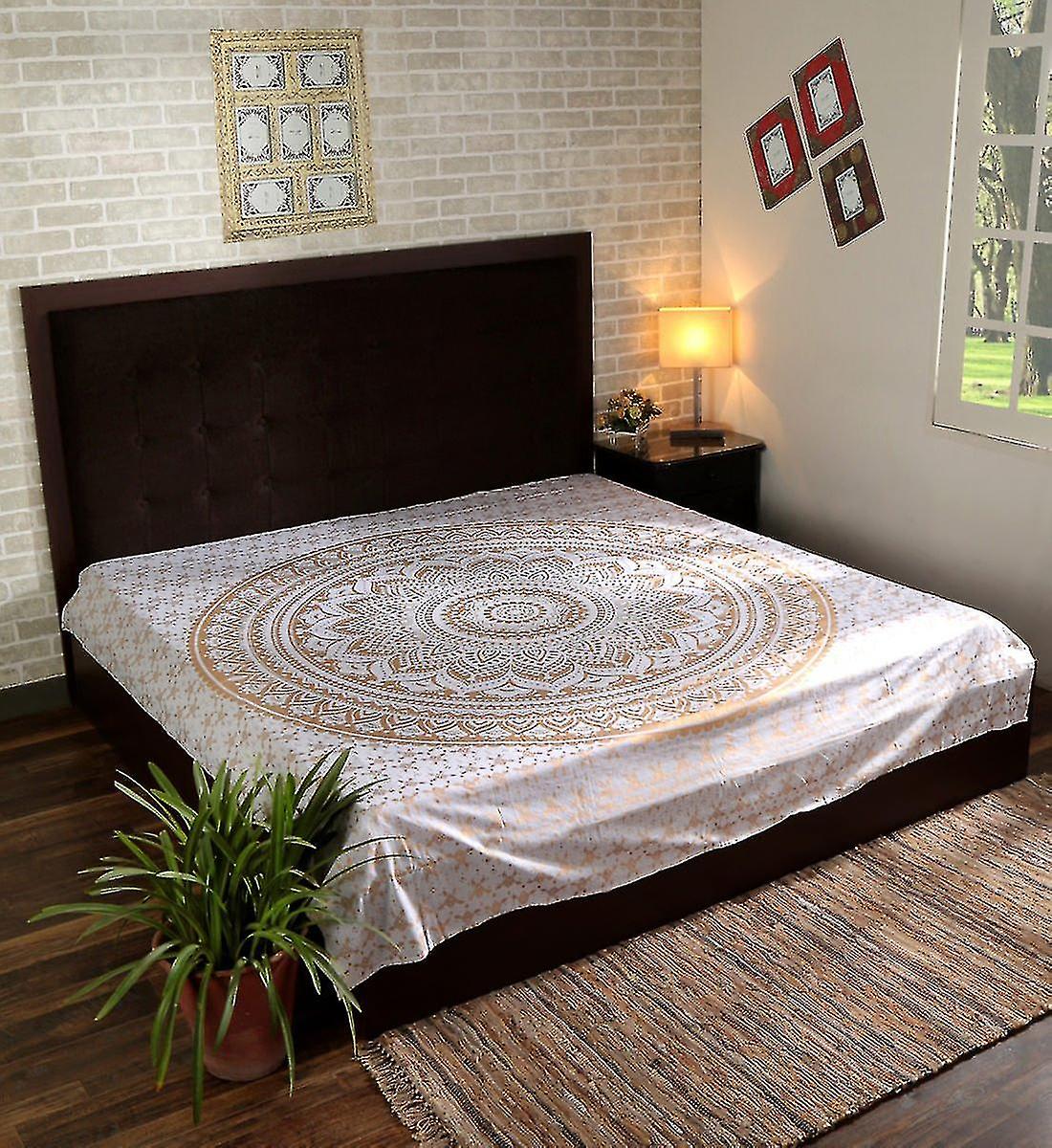 Mandala Wall Tapestry Indian Wall Hanging Mandala Tapestry Gold ...