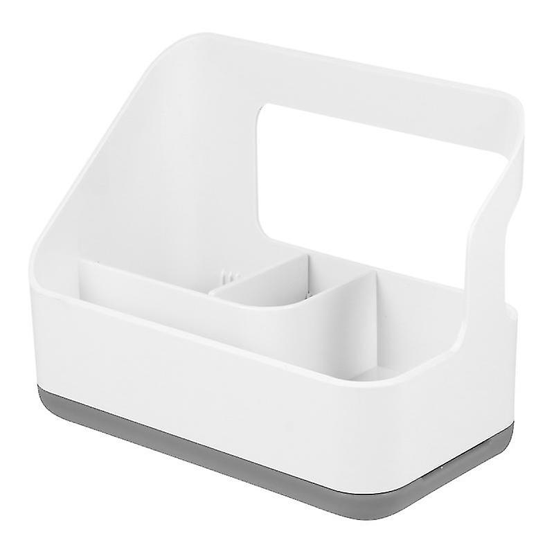19X10.5x14.6cm White Wok Brushes 1pc Pot Brush Sponge Storage Rack Kitchen Water Draining Storage Ra