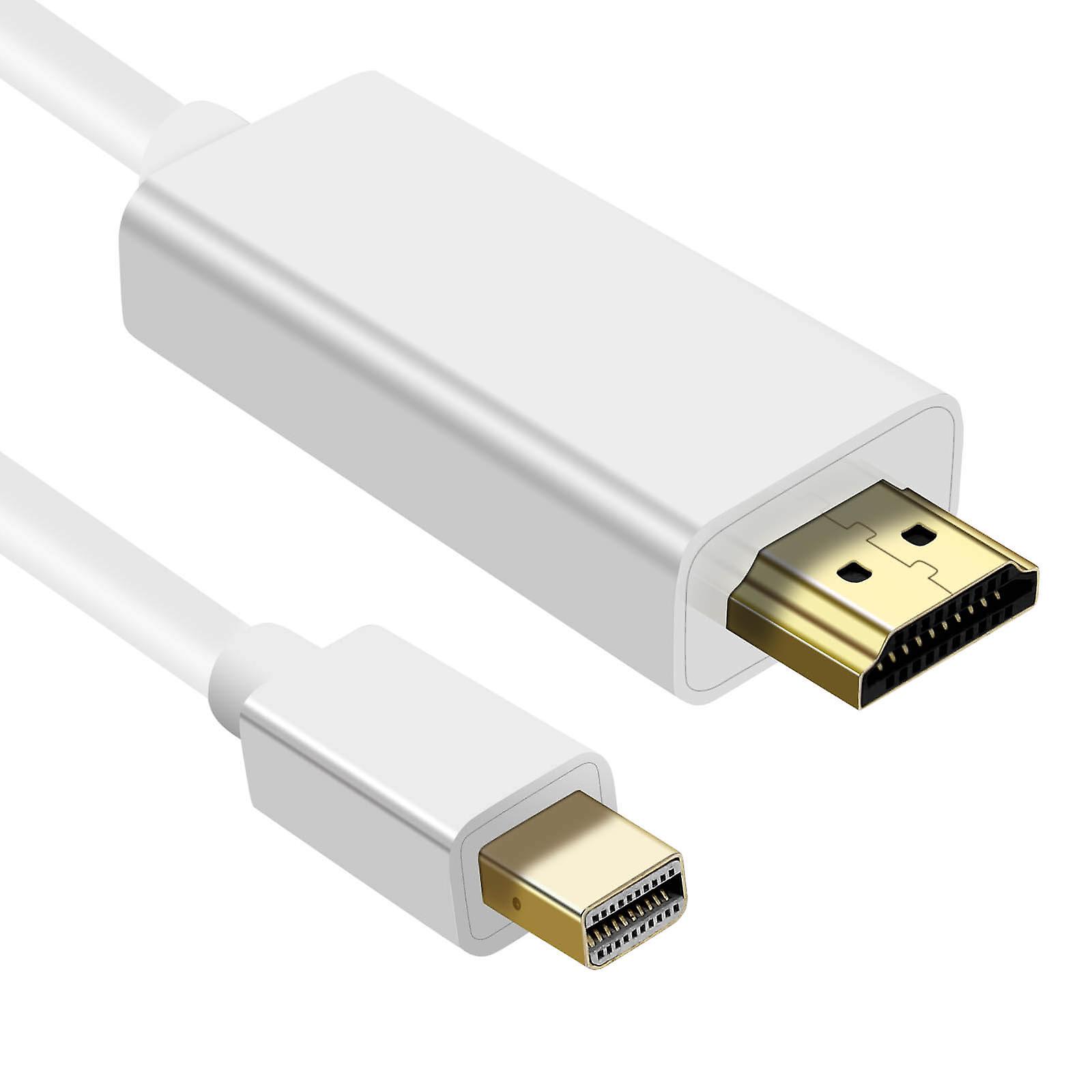 Mini DisplayPort/Thunderbolt männlich / HDMI männlich Videokabel, 1.8m – Weiß