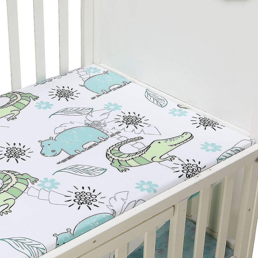 P Microfabric Crib fitted Soft Cover Protector Elastic Bed Cartoon Sheet