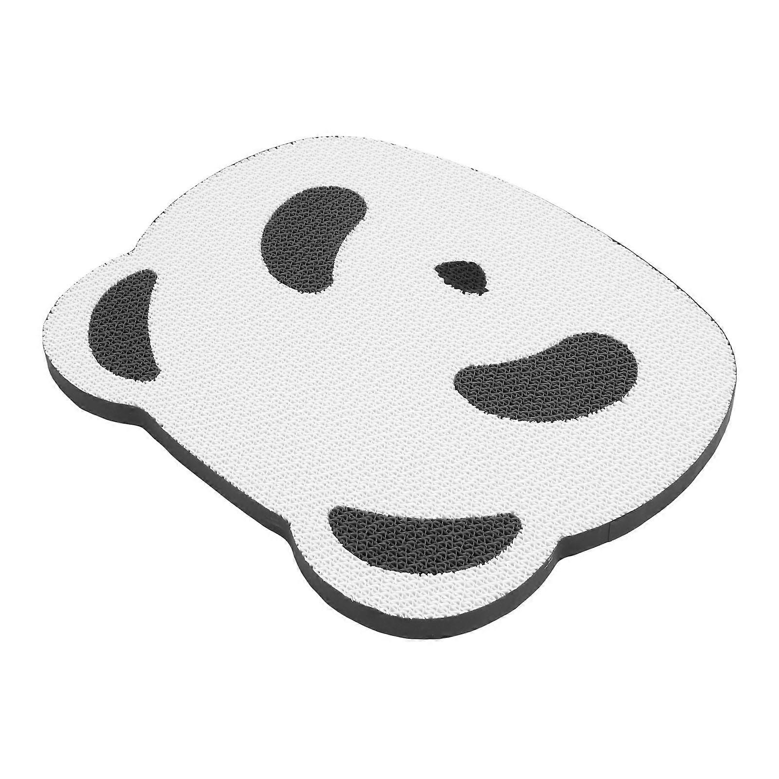 Panda Pattern Cat Scratch Mat Corrugated Cardboard Claw Pad