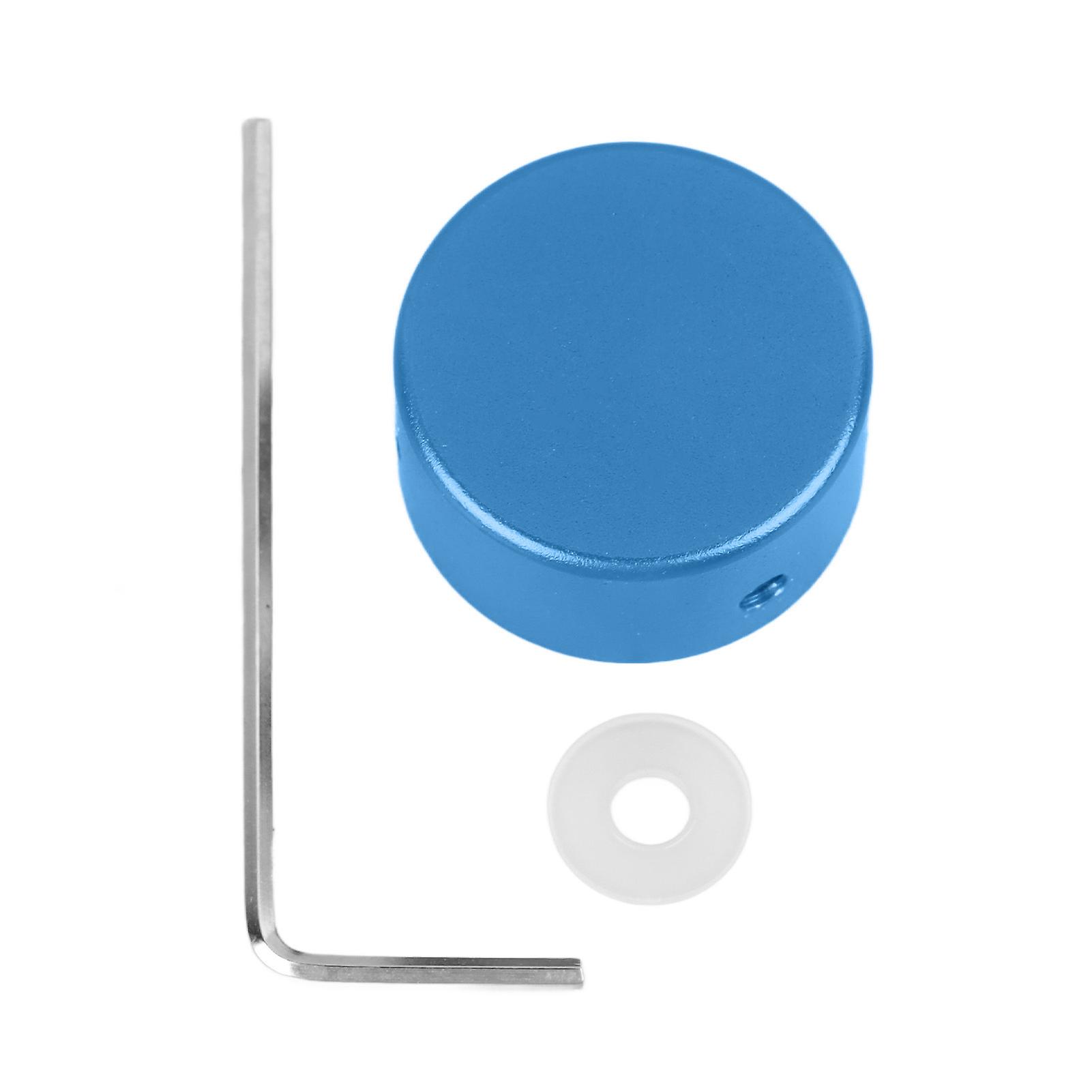 Pedal Fußschalter Topper Aluminium E-Gitarre Spike Protection Effekt Pedalfuß Nagelkappe Blau