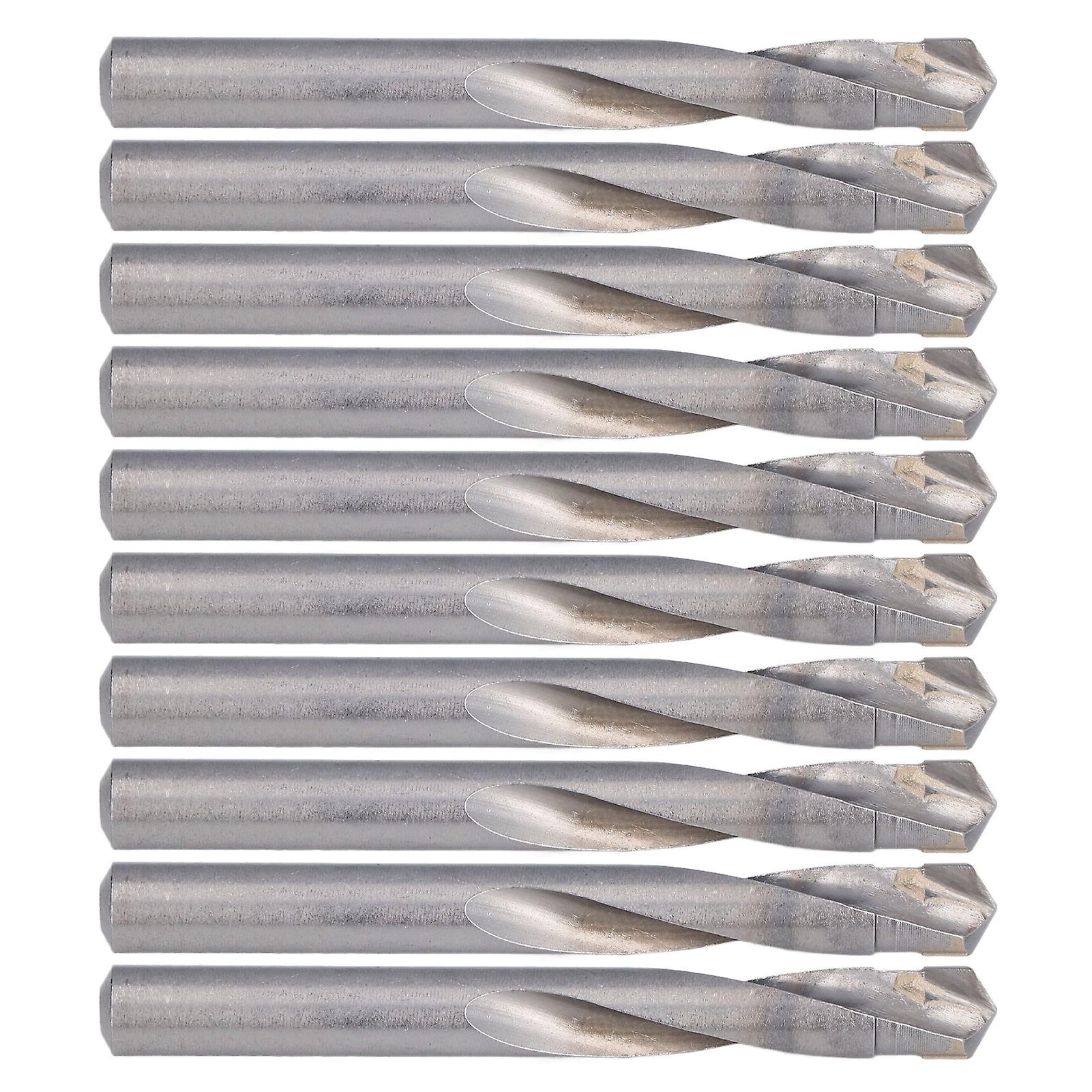 10Pcs Straight Shank Twist Drill Tungsten Steel Milling Cutter High Temperature Quenching 12mm