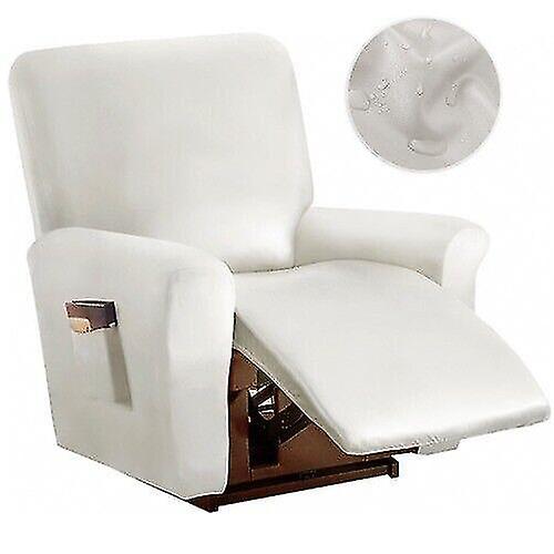 1/2-sits Vattentät Reclinersofaco<wbr/>ver Puläder Fåtöljöverdrag Solidcolor Elastisk