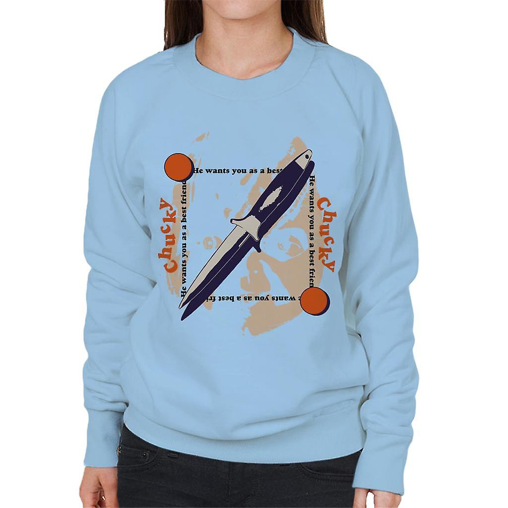 Chucky Voodoo Knife Women's Sweatshirt