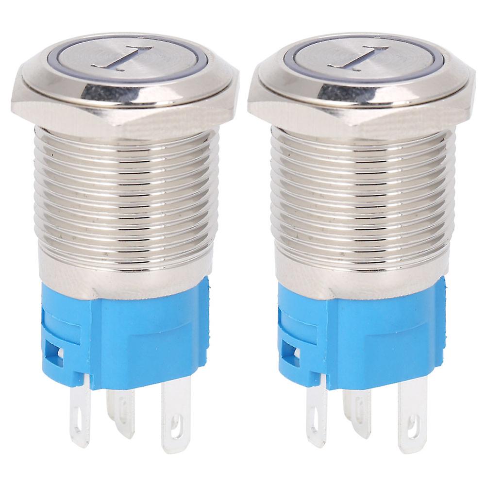 Reset momentary push button switch with LED light, 24VDC