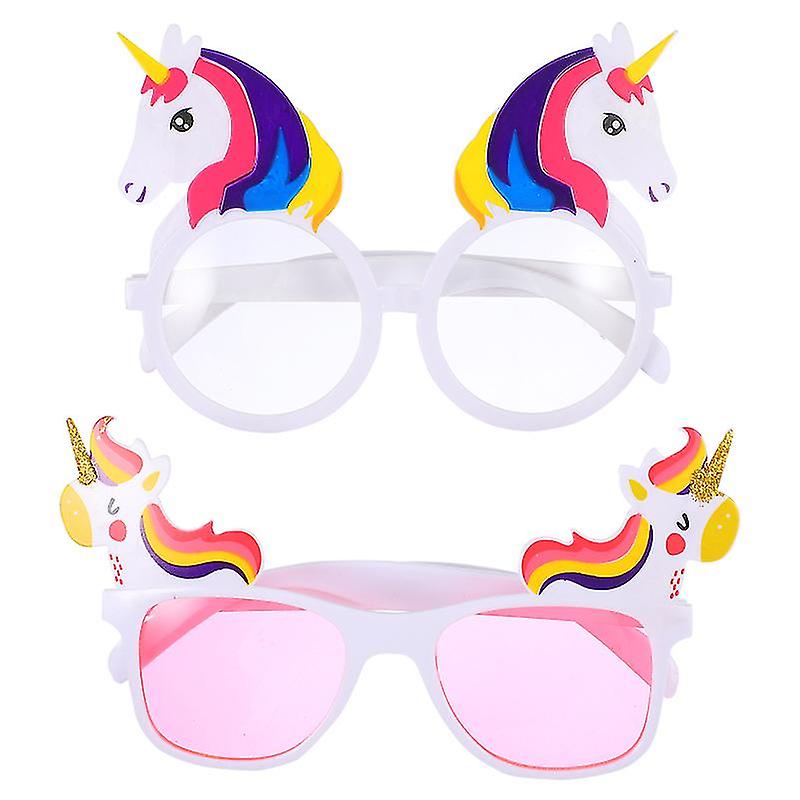 2pcs Birthday Unicorns Glasses
