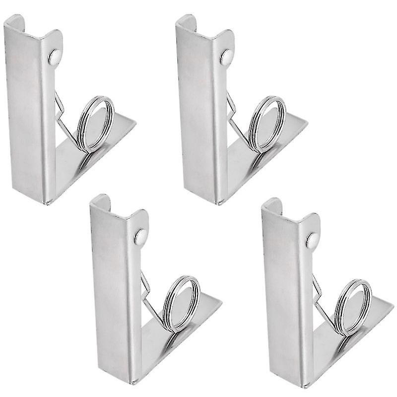 4pcs Stainless Steel Tablecloth Clips
