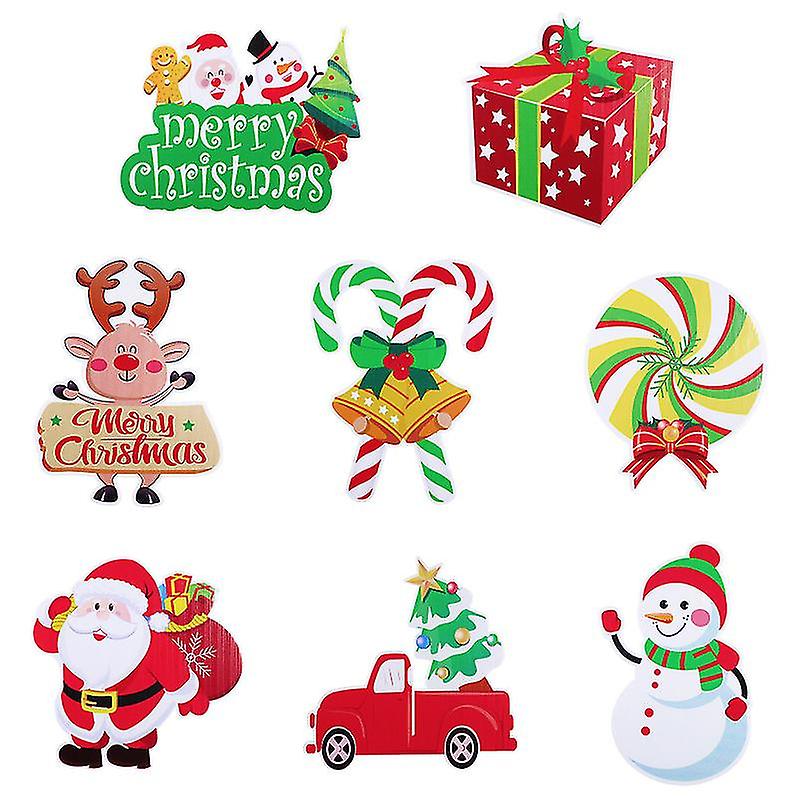 8pcs Christmas Yard Signs