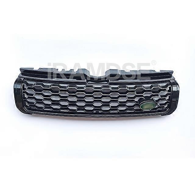 Glossy Black Racing Grill For Range Rover Evoque 2012 - 2019 Front Bumper Grille Mesh