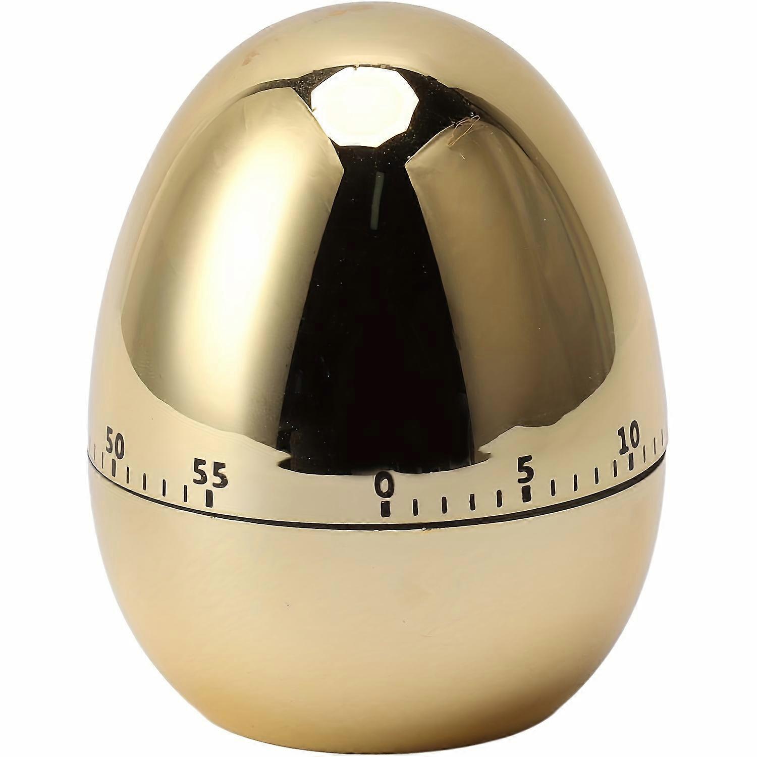 Kitchen Timer, Egg Timer, Kitchen Timers For Cooking, Egg Kitchen Timer Stainless Steel Rotating 60 Minutes Count Down Timer, No Batteries Required Ti