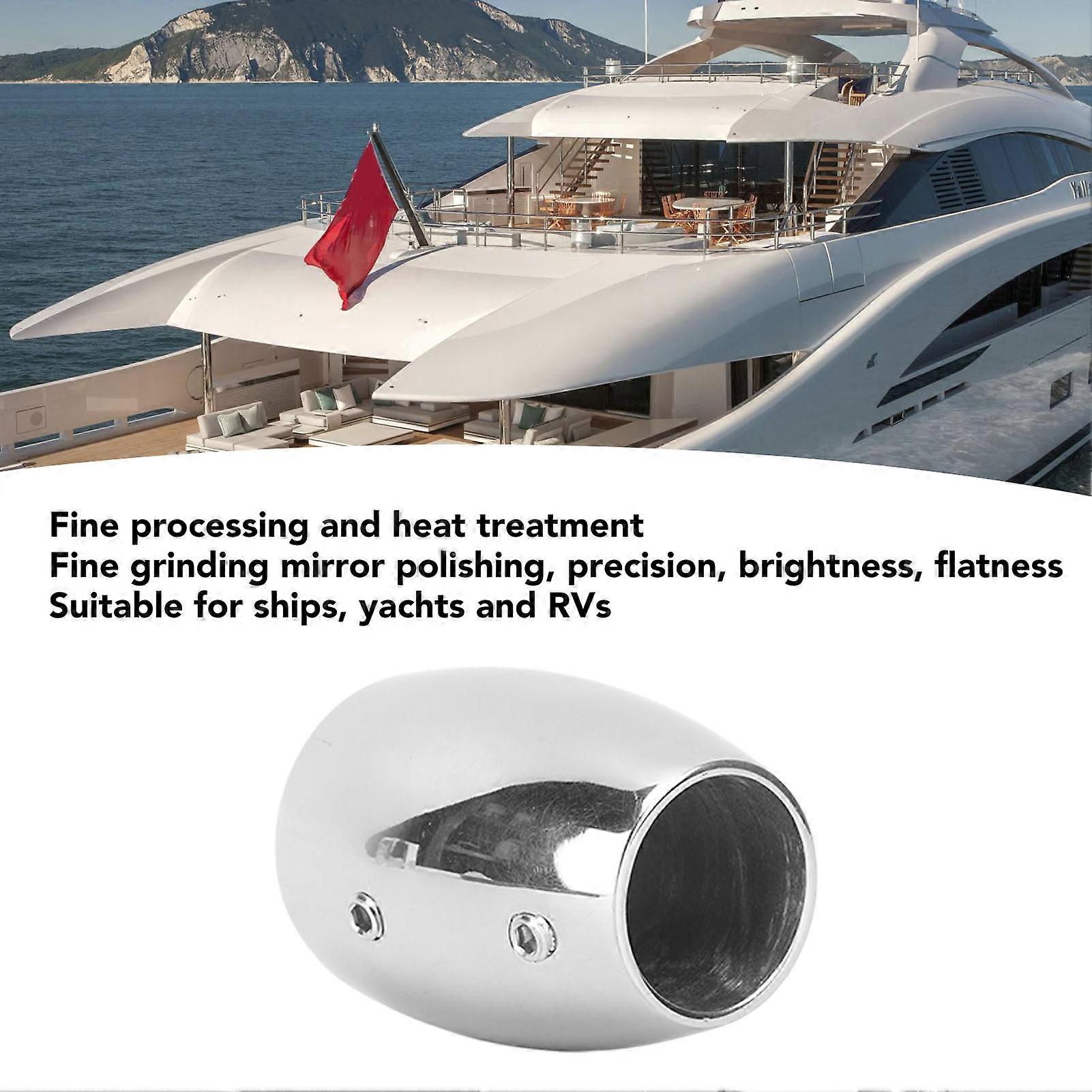 Stainless Steel Flagpole Holder For Boats & Yachts | 25mm Flag Pole Mount | Osculati FLAGH25 Model