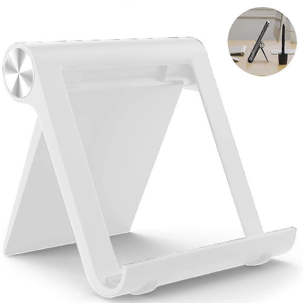 Portable stand with adjustable viewing angle for tablets, e-readers and cell phones