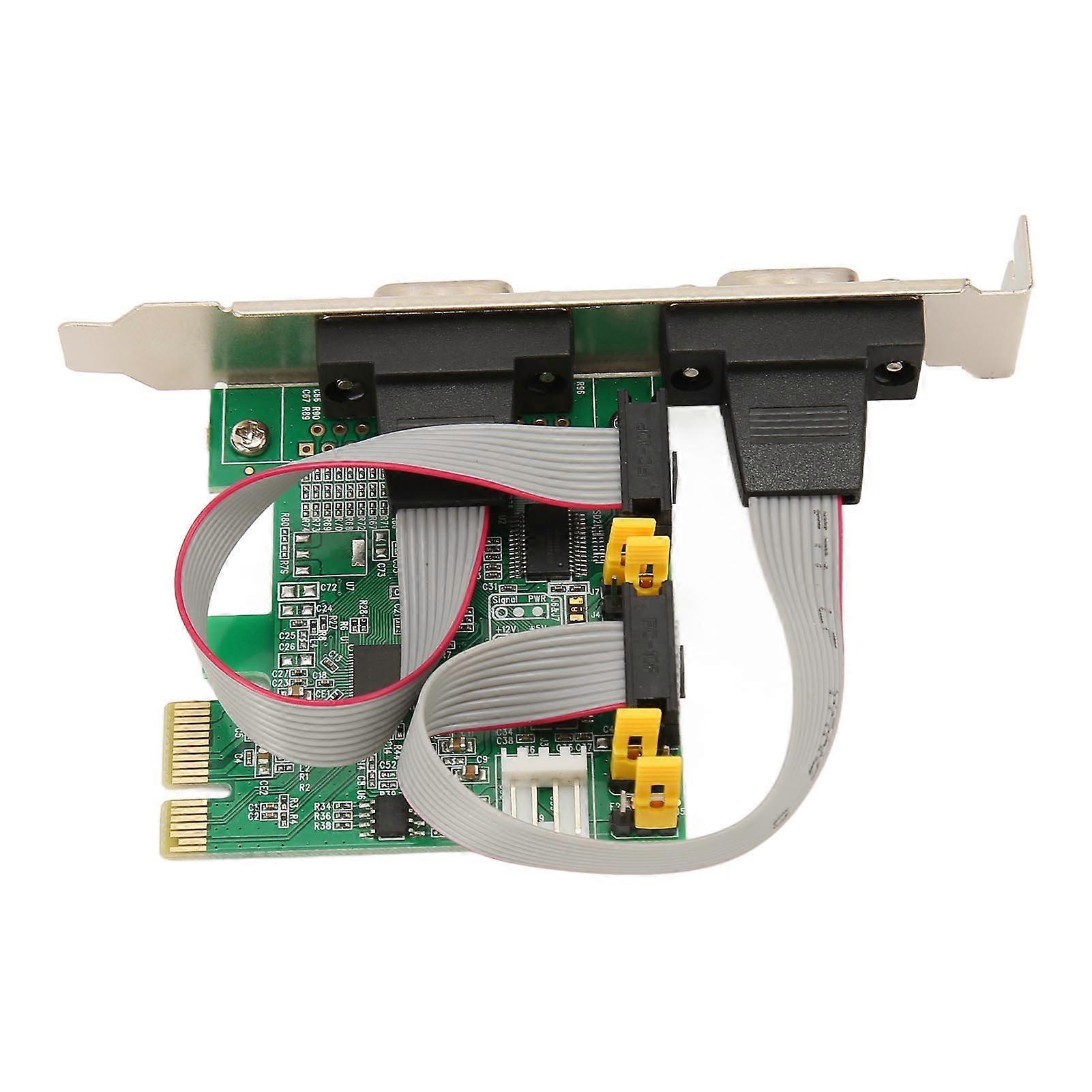 Serial Host Controller For Windows Linux 2-Port PCI Express RS232 Serial  Adapter Card - DB9 Serial Port Expansion For Desktop Computers PC Serial  Port Card