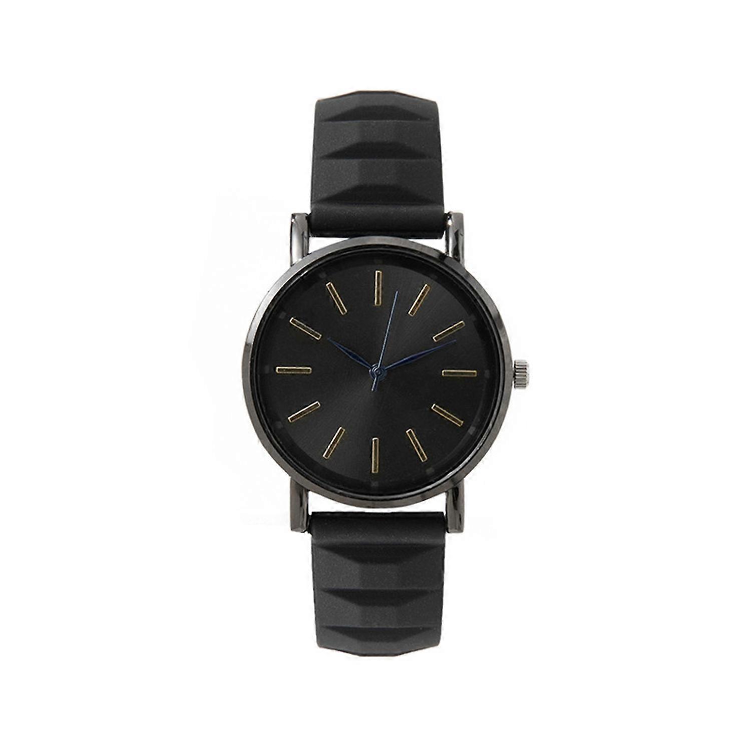 Women Quartz Watch Round Dial Silicone Adjustable Silicone Strap Candy Color No Delay Time-checking