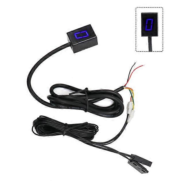 6 Speed Universal Motorcycle Digital Gear Indicator LED Display Shift Lever Magnet Gear Indicator Holder
