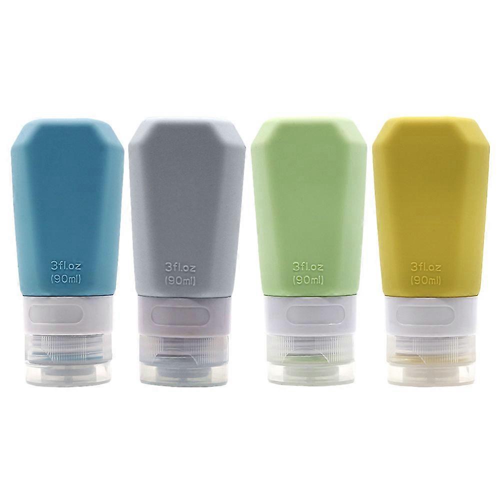 1 Set of Empty Silicone Bottles Silicone Travel Bottles Lotion Sub Bottles Convenient Travel Bottles