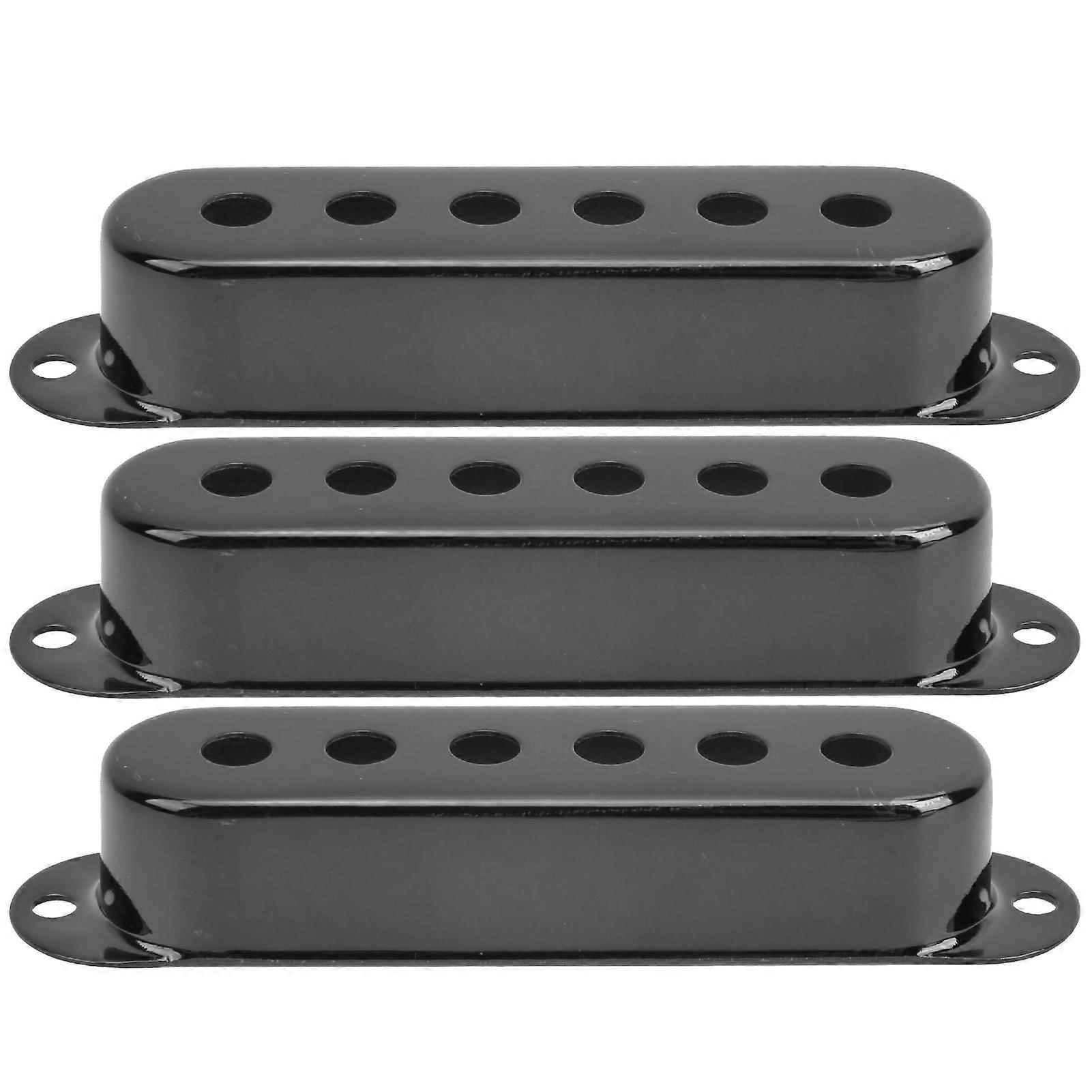 3個シングルピックアップカバー真鍮48mm / 50mm / 52mm楽器アクセサリーST SQエレクトリックギターノワール用