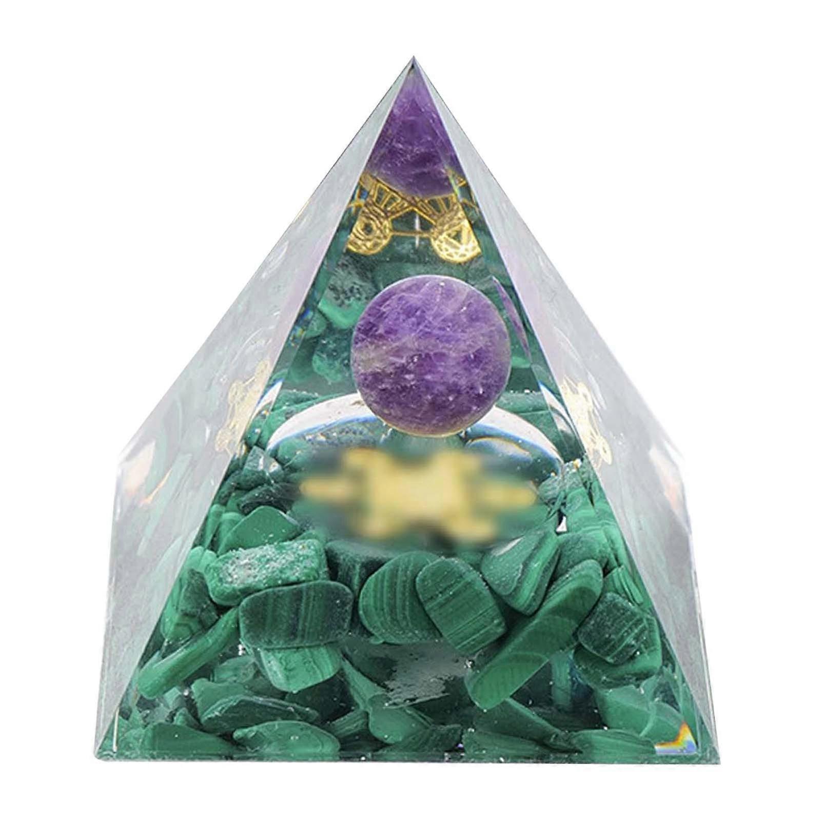 Styles Pyramids Crystal Crushed Stone Pyramids Home Crafts Resin Ornaments Bar Decoration 5Cm
