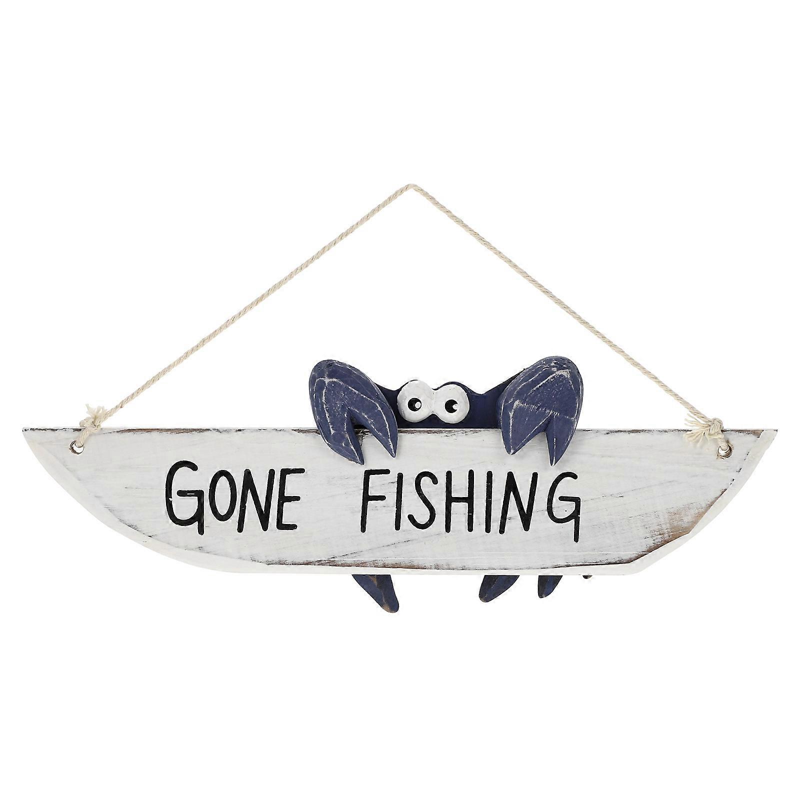 Welcome Hanging Sign Mediterranean Style Welcome Board Fish Tank Pendant