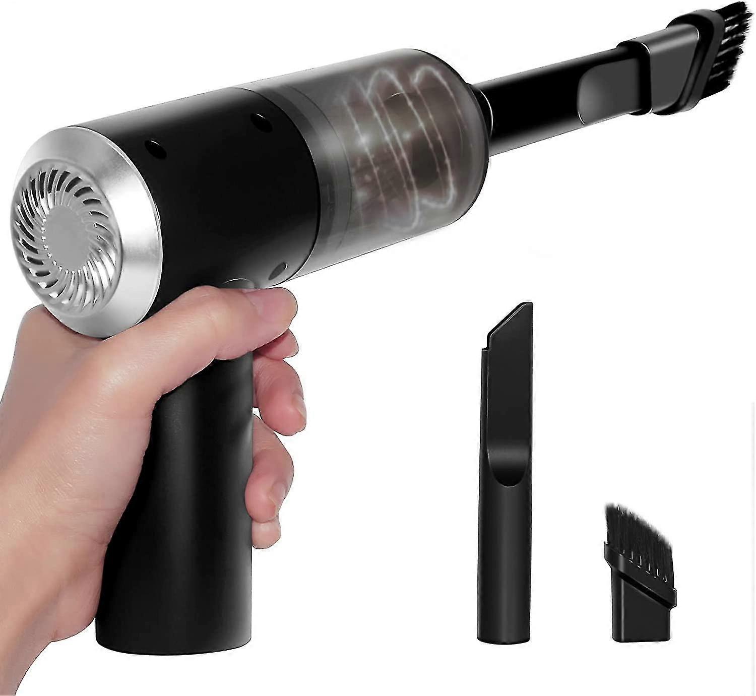 Aspirapolvere portatile senza fili-cordless Mini leggero-bagnato e asciutto con luce a led