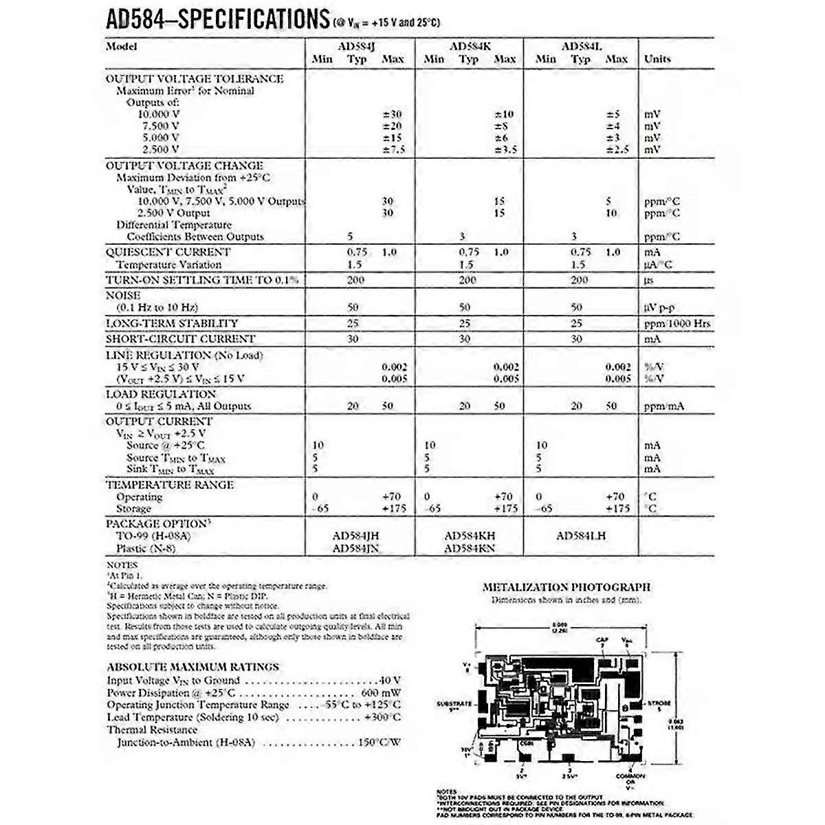Ad584jh Voltage Reference Module Board Programmable 4 Channel Dac Adc Replace Work On 2.5v/7.5v/5v/