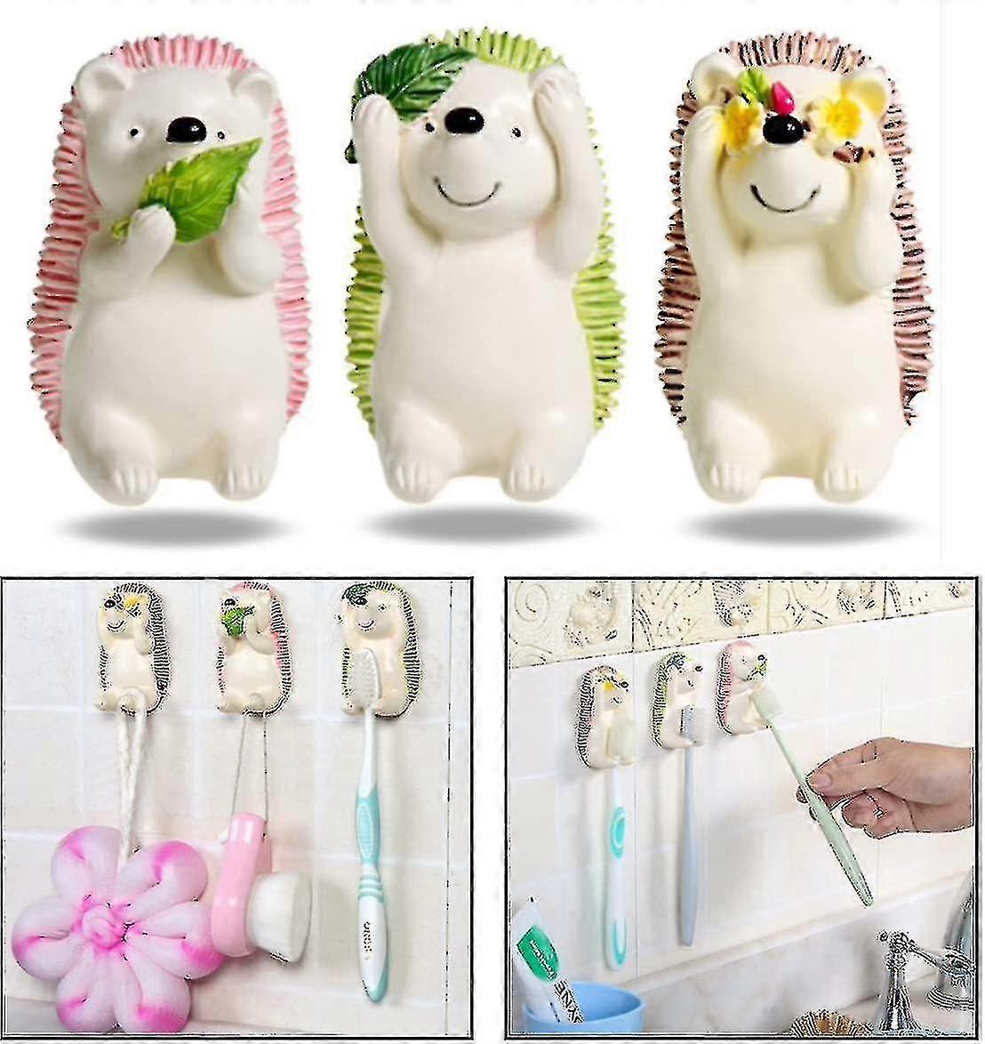 2024 Toothbrush Holder Bathroom Kitchen Towel Rack Hook Bracket