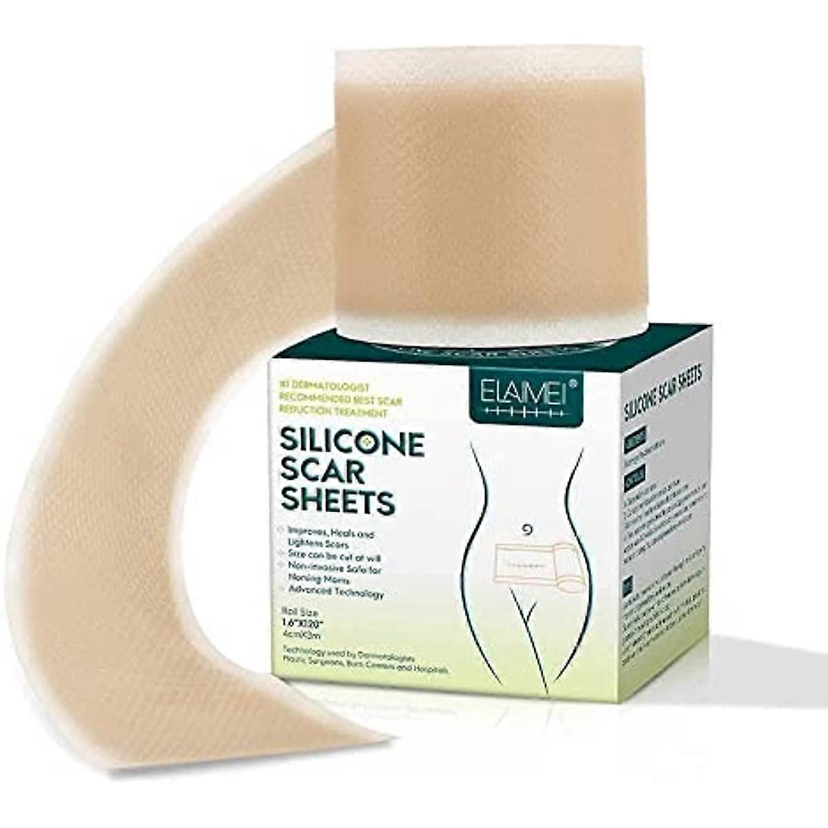 CHLOEF 4cm Fade Scar Sticker Efficient Beauty Scars Removal Silicone Gel Skin Tone Repair Self-adhesive Spot Burn Tape Acne Patch