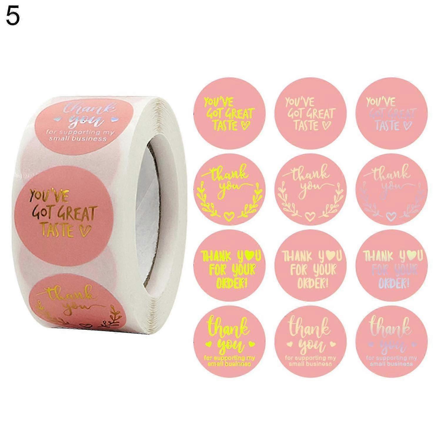 500pcs/roll attractive round stickers easy to use art paper integrated than