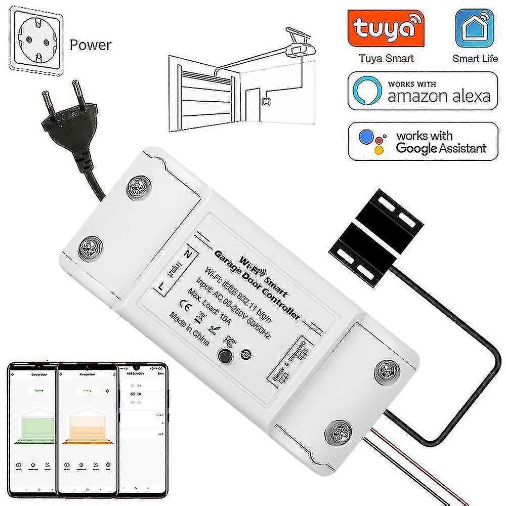smart garage door opener controller wifi switch app remote contro