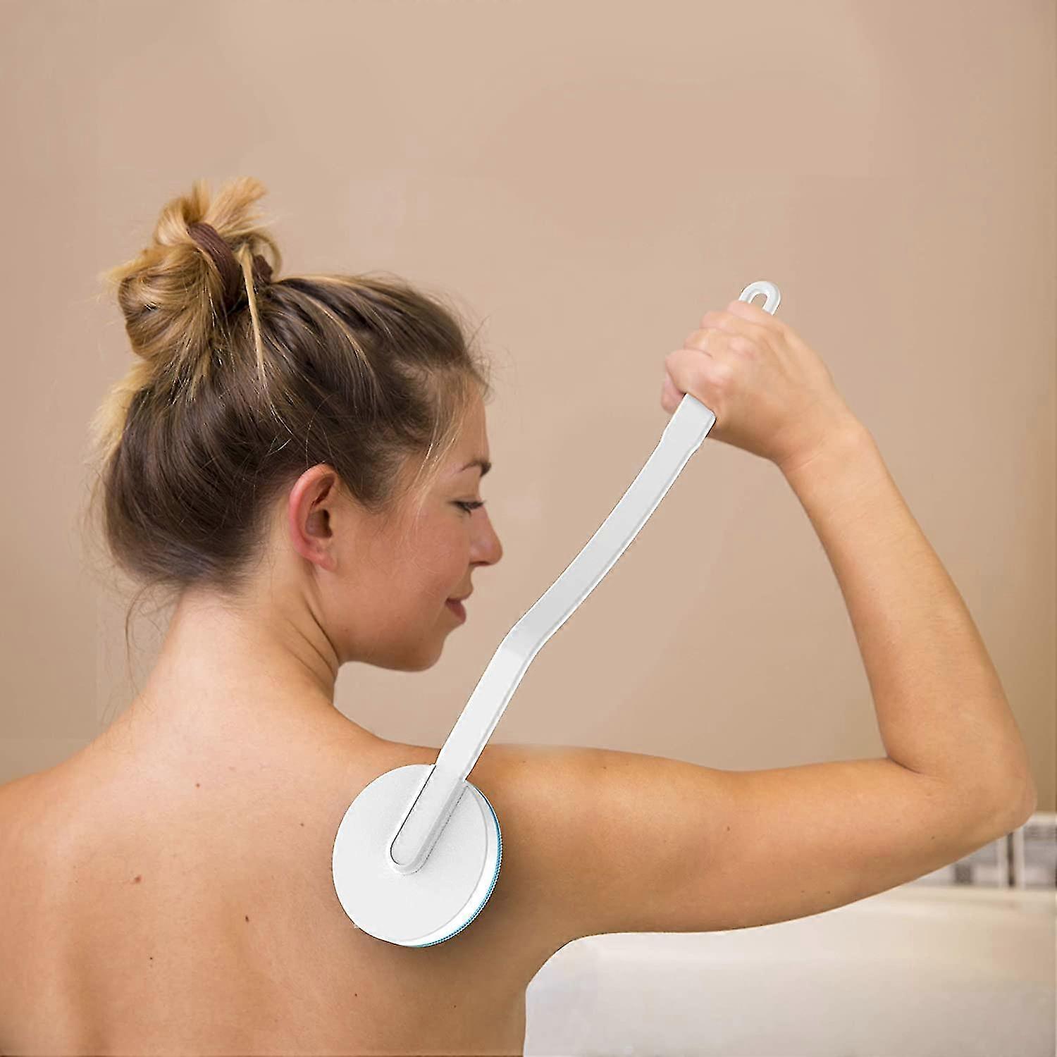 lotion applicator and massager handheld self lotion applicator for back, foot lotion, shower gel, tanning, skin cream sunscreen lotion. long shower