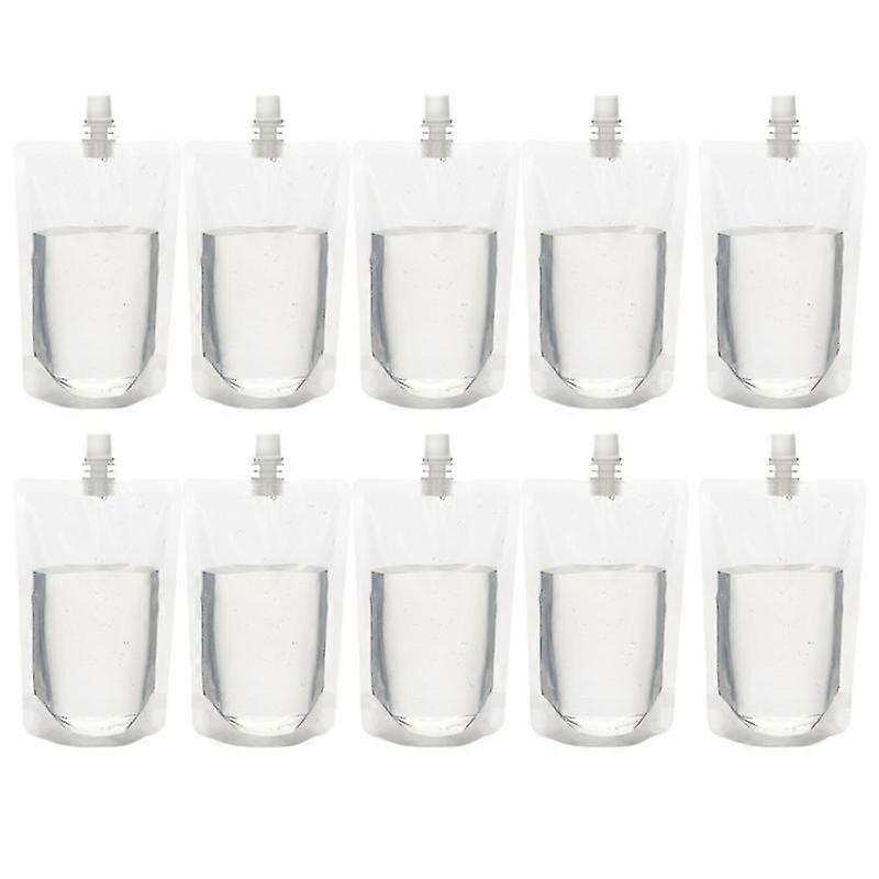 30pcs 200ml Transparente Getränke Flaschen Likörbeutel Wiederverwendbare Getränke Trinkflaschen