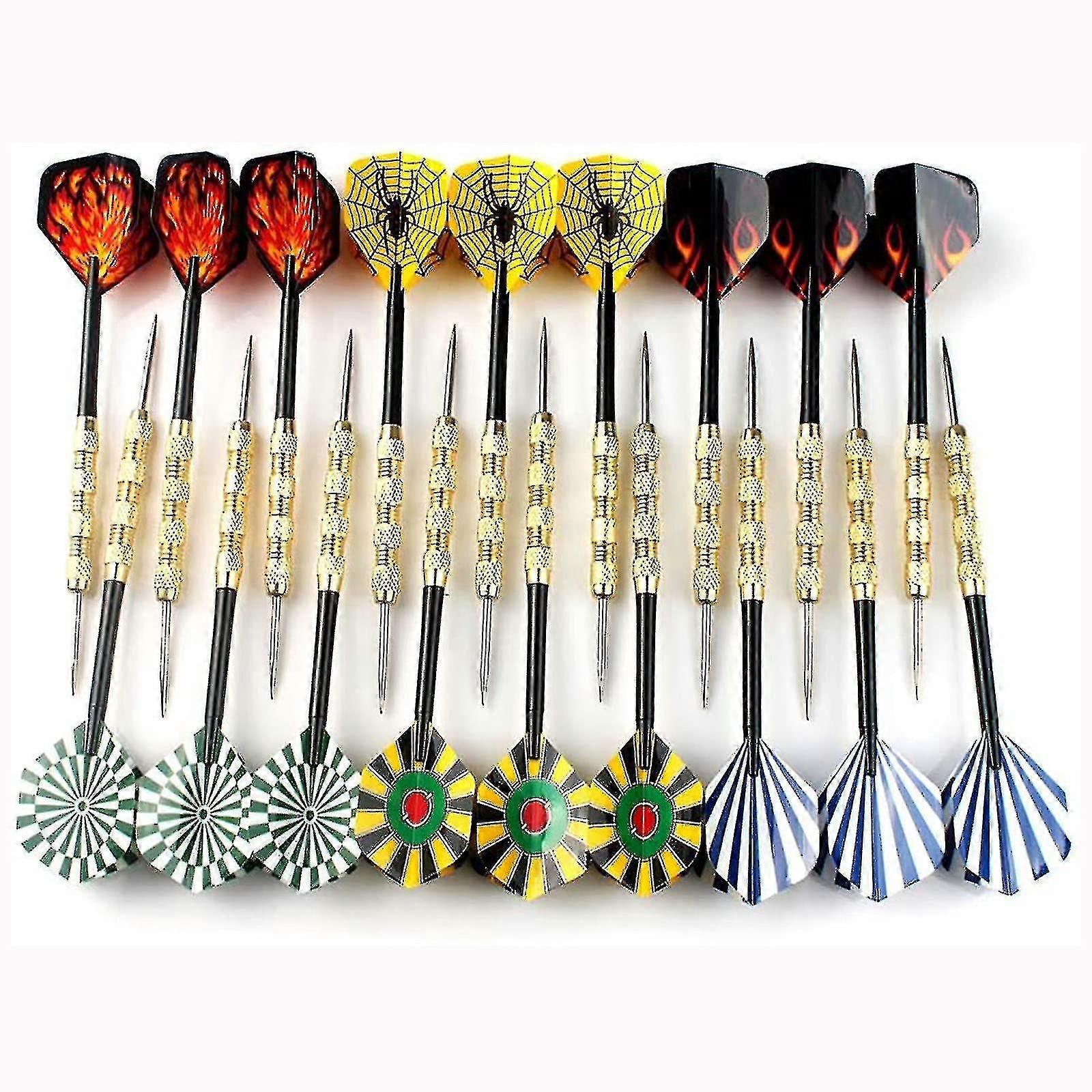 18 Pack Stainless Steel Darts With Steel Tip Tw