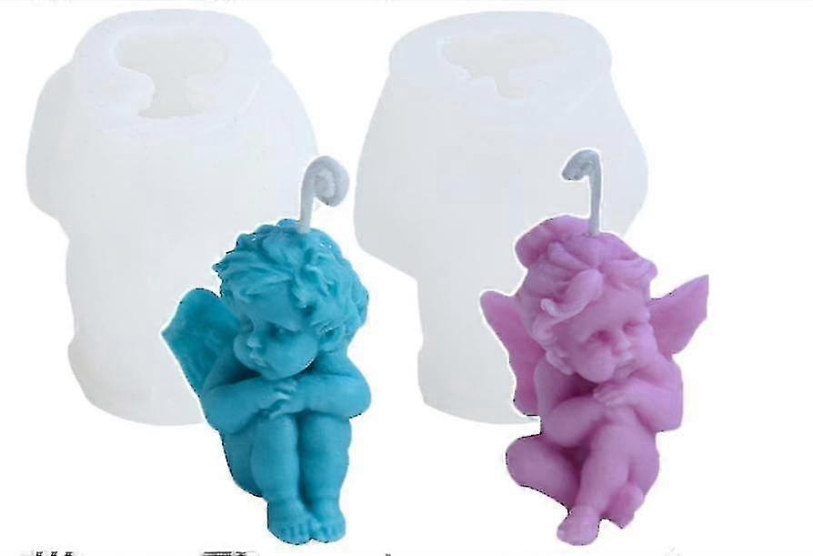 Silicone Candle Molds - 2 Piece Set for Interior Decoration