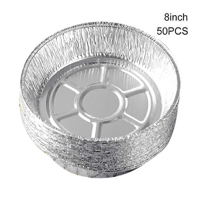 50PCS Aluminum Foil Tray Multipurpose Temperature Resistance Non-Sticky Air Fryer Bakeware Practical Kitchen Baking Tool New