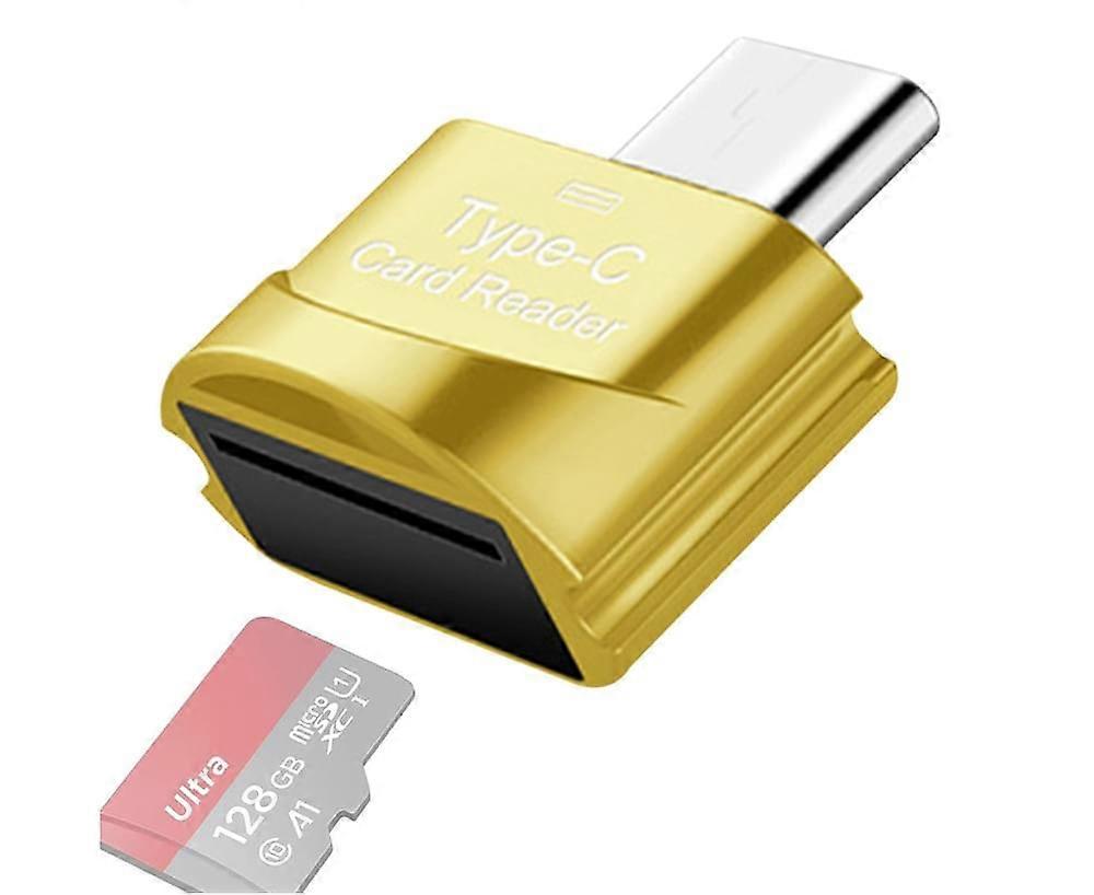 Type C TF Card Reader with Keychain,OTG Memory Reader,Type C
