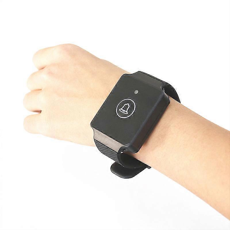 1148.29 Feet Elderly Pager, Watch Style Call Button, One Click For Help, 433mhz Anti Theft Alarm, Emergency Pager - SNNGV