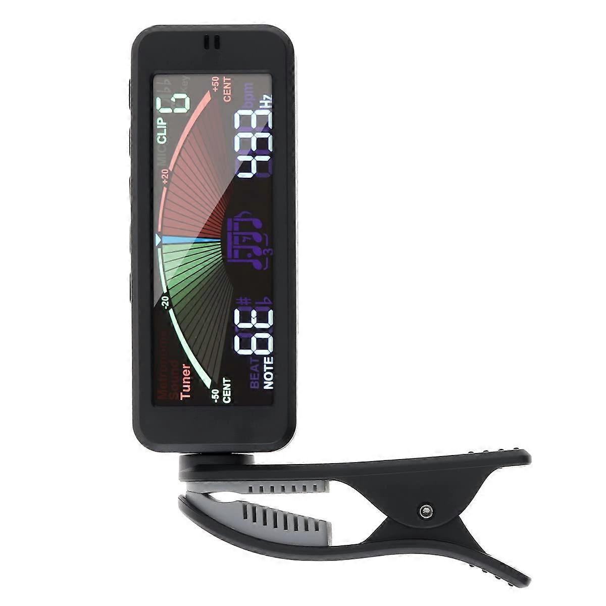 3 IN 1 Guitar Tuner Large LCD Screen Metronome with Clip