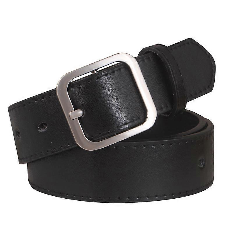 Cinto das mulheres cinto calça preta casual, 100cm