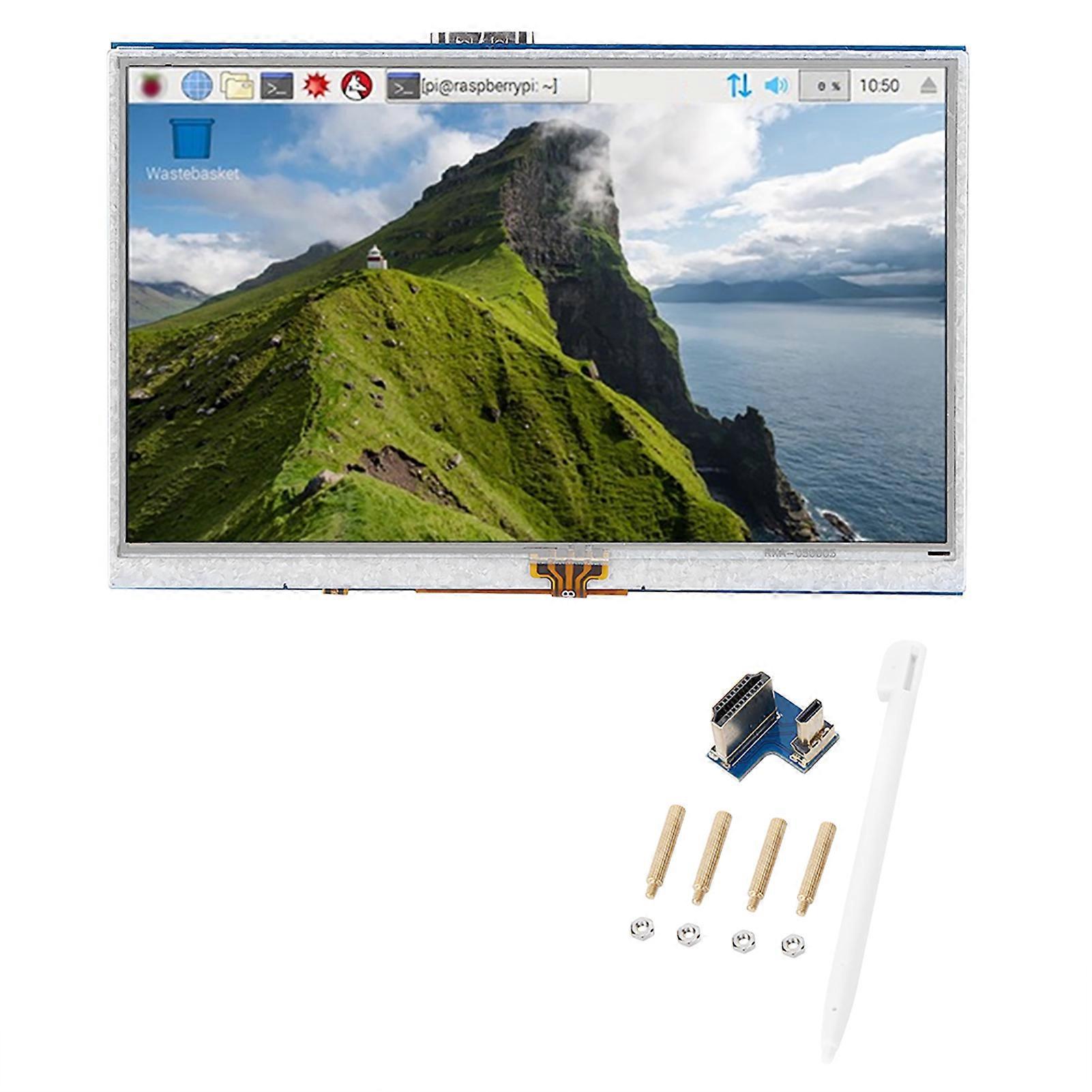 5-Zoll-Bildschirm-HDMI-LCD-Tablet-Zubehör 4-Draht-resistives Touch-Display für Raspberry Pi 3b 4B
