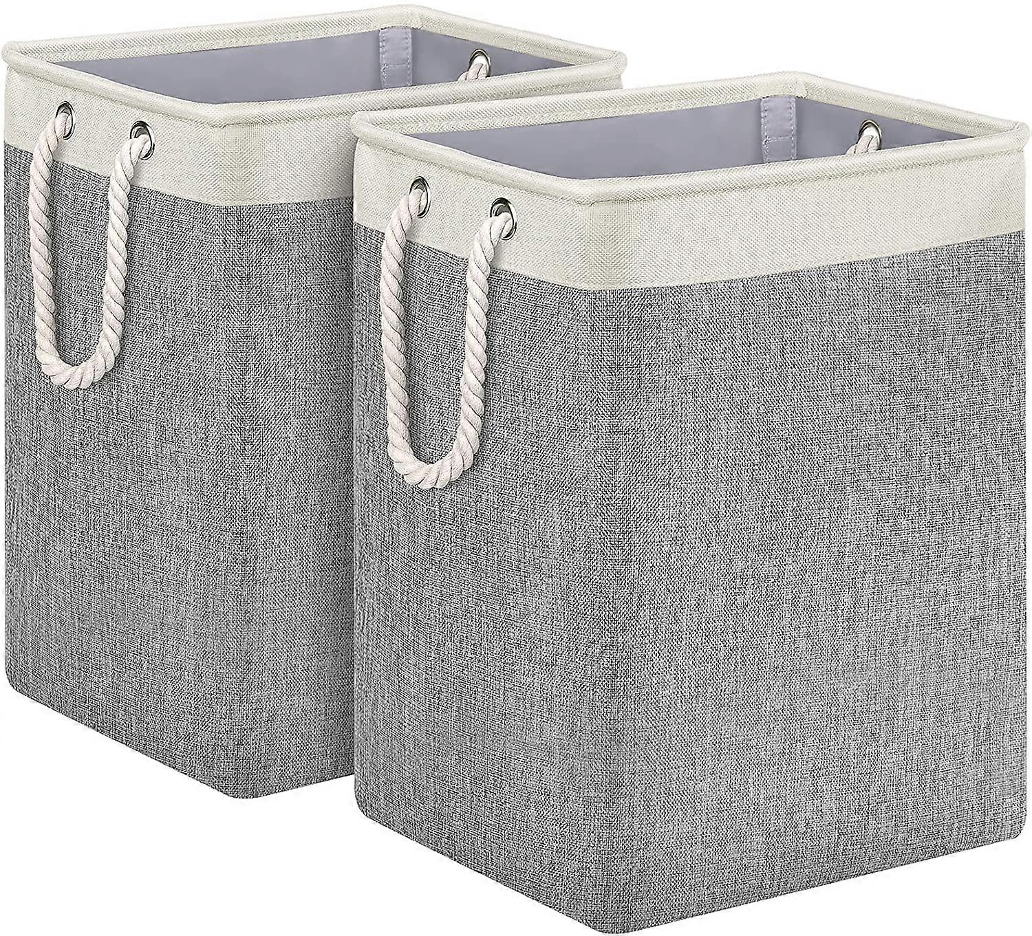 Laundry Baskets 2 Pack Laundry Hamper Large Clothes Hamper 20" Height Tall Basket with Durable