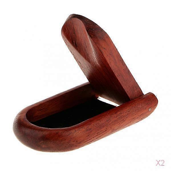 2pcs Durable Foldable Rosewood Smoking Pipe Stand Rack Holder