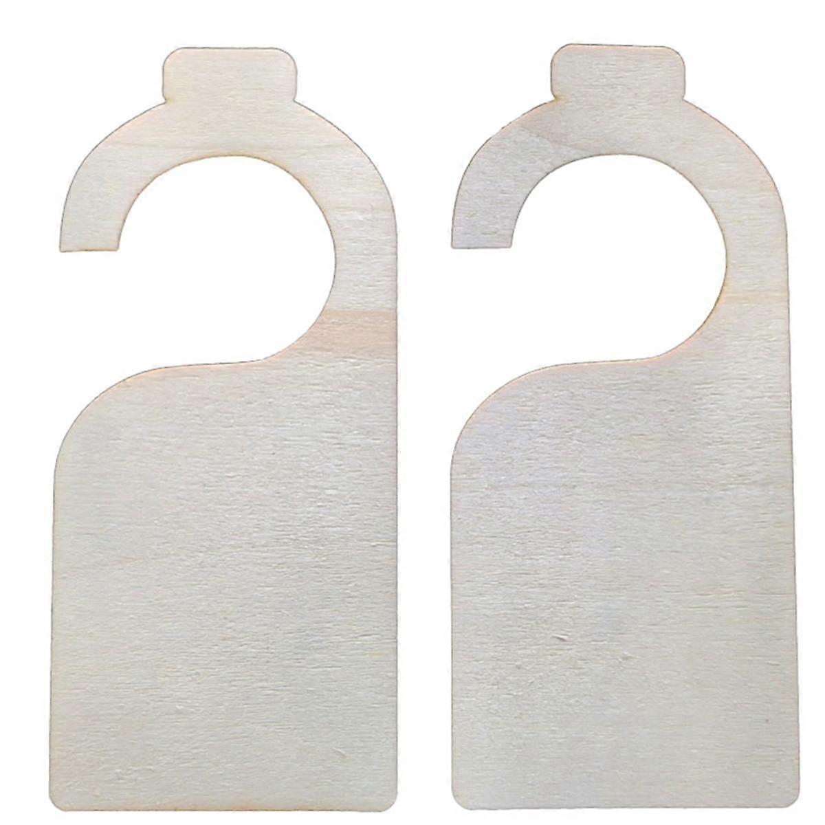 40PCS Panneau De Porte En Bois Non Fini Blanc Cintre En Bois Plaque DIY Projet D’artisanat Message Notes Mémo Boa