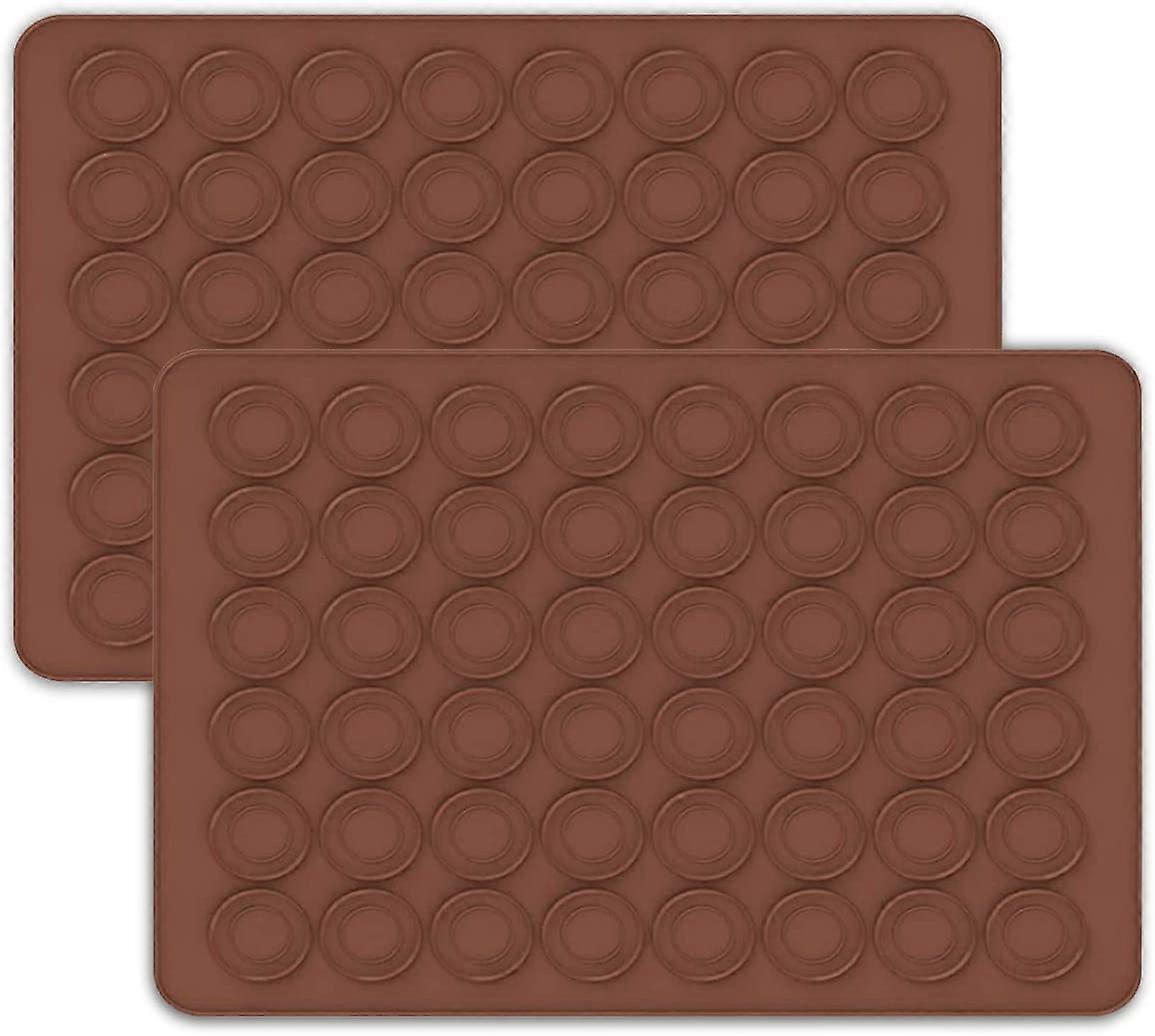 マカロン作りのためのシリコーンベーキングマットノンスティック2個