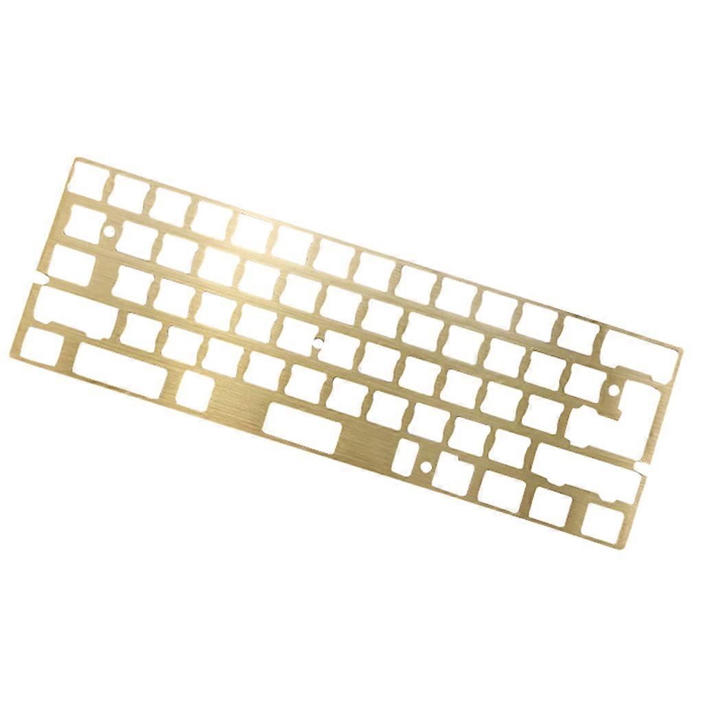 Mechanical Keyboard CNC Brass Drawing Concurrence Positioning Plate for GH60 GK61 PCB 60% Keyboard DIY